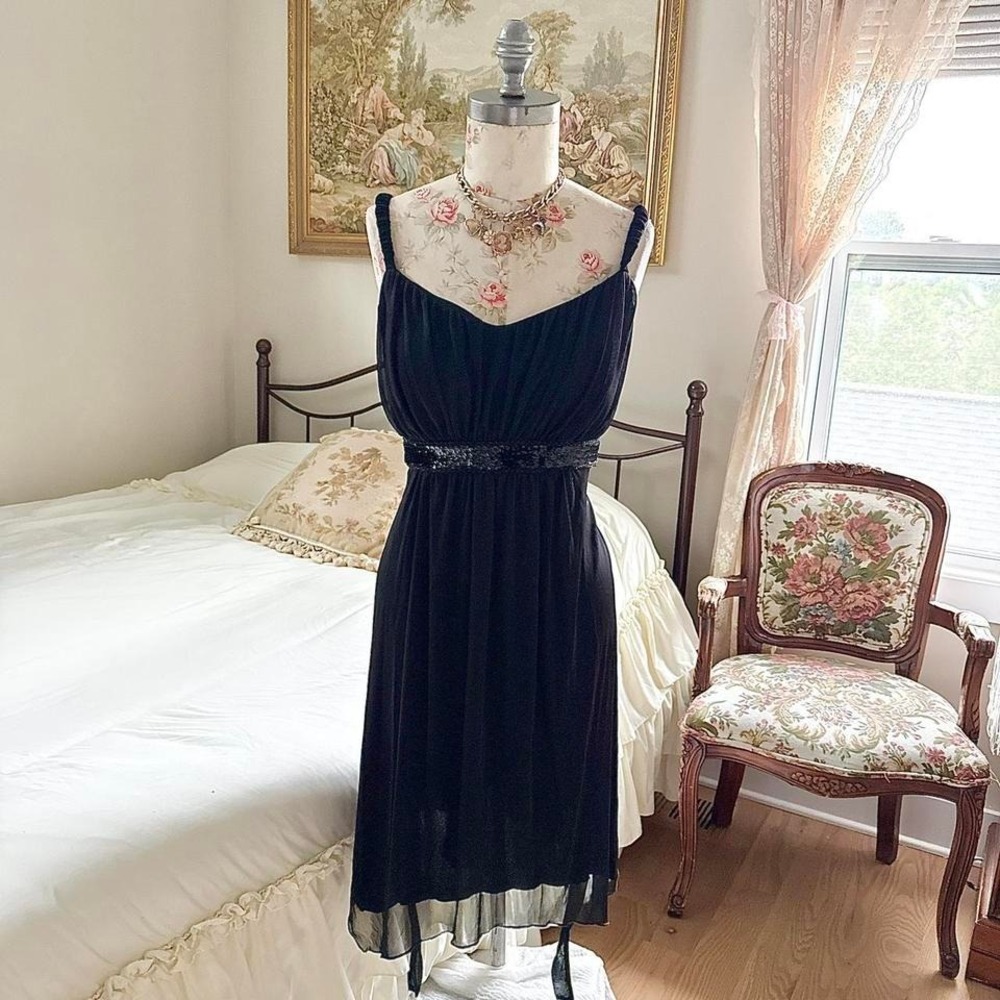 Black babydoll dress  Y2K black babydoll dress Enfocus size 18W